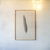 Floating Feathers II Sepia by Nathan Larson. shown as a paper print in a natural frame. Available as a archival giclee rolled canvas, fine art paper, or poster print. SKU 74147h.