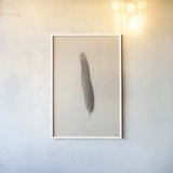 Floating Feathers II Sepia by Nathan Larson. shown as a paper print in a white frame. Available as a archival giclee rolled canvas, fine art paper, or poster print. SKU 74147h.