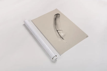 Floating Feathers III Sepia by Nathan Larson. shown as a rolled paper print. Available as archival giclee rolled canvas, fine art paper, or poster print. SKU 74148h.