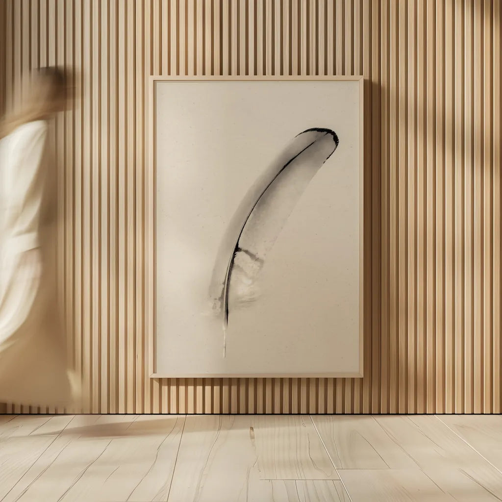 Floating Feathers III Sepia by Nathan Larson. shown as over sized large wall art. Available as an archival giclee rolled canvas, fine art paper, or poster print. SKU 74148h.