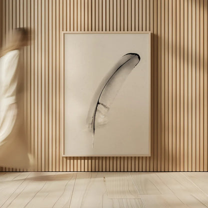 Floating Feathers III Sepia by Nathan Larson. shown as over sized large wall art. Available as an archival giclee rolled canvas, fine art paper, or poster print. SKU 74148h.