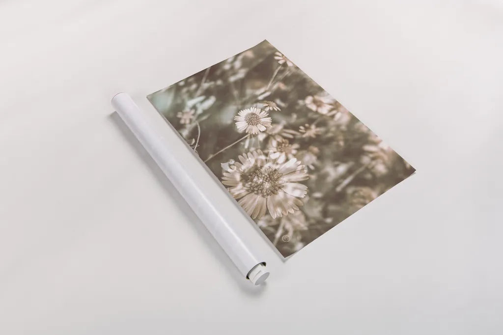 Flower Power by Nathan Larson. shown as a rolled paper print. Available as archival giclee rolled canvas, fine art paper, or poster print. SKU 71625i.