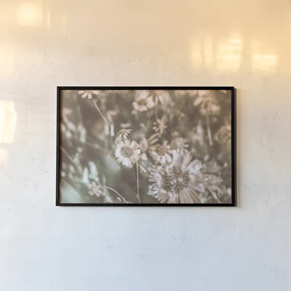Flower Power by Nathan Larson. shown as a paper print in a black flame. Available as a archival giclee rolled canvas, fine art paper, or poster print. SKU 71625i.