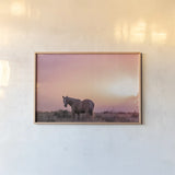 Following Along by Nathan Larson. shown as a paper print in a natural frame. Available as a archival giclee rolled canvas, fine art paper, or poster print. SKU 104268i.