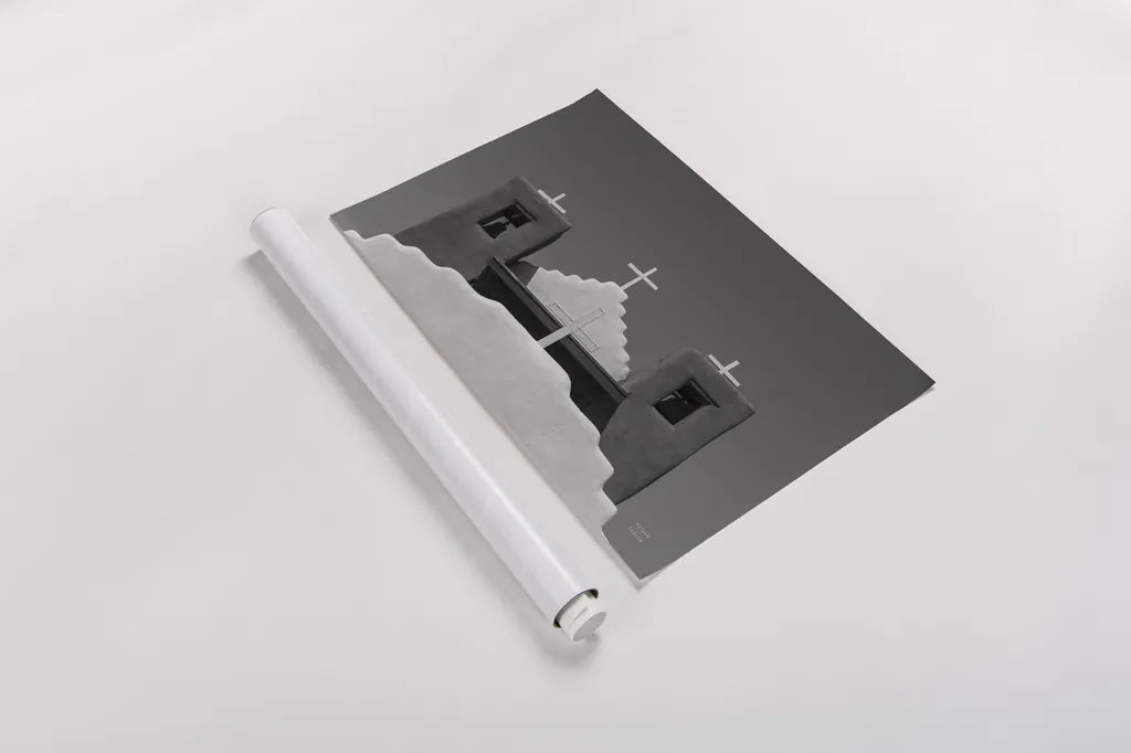 Four Crosses by Nathan Larson. shown as a rolled paper print. Available as archival giclee rolled canvas, fine art paper, or poster print. SKU 83978i.