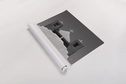 Four Crosses by Nathan Larson. shown as a rolled paper print. Available as archival giclee rolled canvas, fine art paper, or poster print. SKU 83978i.