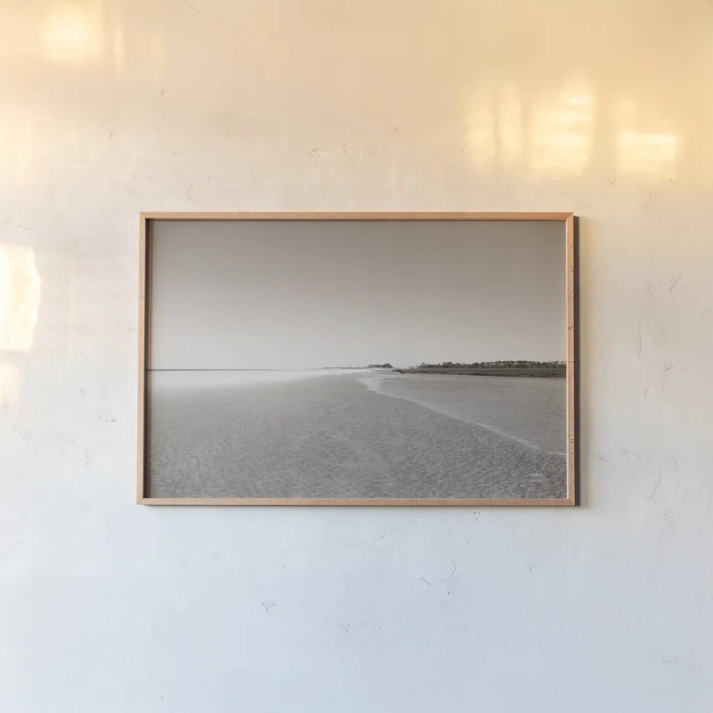 Georgia Island by Nathan Larson. shown as a paper print in a natural frame. Available as a archival giclee rolled canvas, fine art paper, or poster print. SKU 85275i.