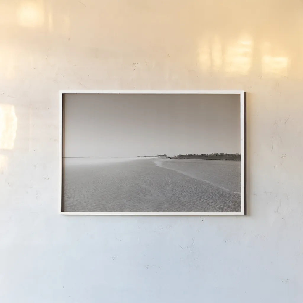 Georgia Island by Nathan Larson. shown as a paper print in a white frame. Available as a archival giclee rolled canvas, fine art paper, or poster print. SKU 85275i.