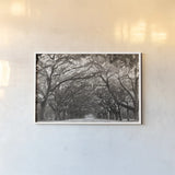 Georgia Stroll by Nathan Larson. shown as a paper print in a white frame. Available as a archival giclee rolled canvas, fine art paper, or poster print. SKU 97581i.