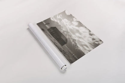 Grand Teton Settlers by Nathan Larson. shown as a rolled paper print. Available as archival giclee rolled canvas, fine art paper, or poster print. SKU 92473i.