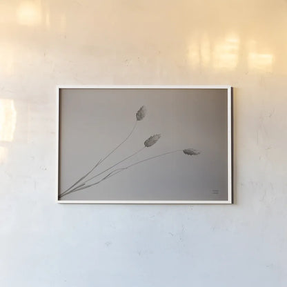 Grass Study by Nathan Larson. shown as a paper print in a white frame. Available as a archival giclee rolled canvas, fine art paper, or poster print. SKU 76846i.