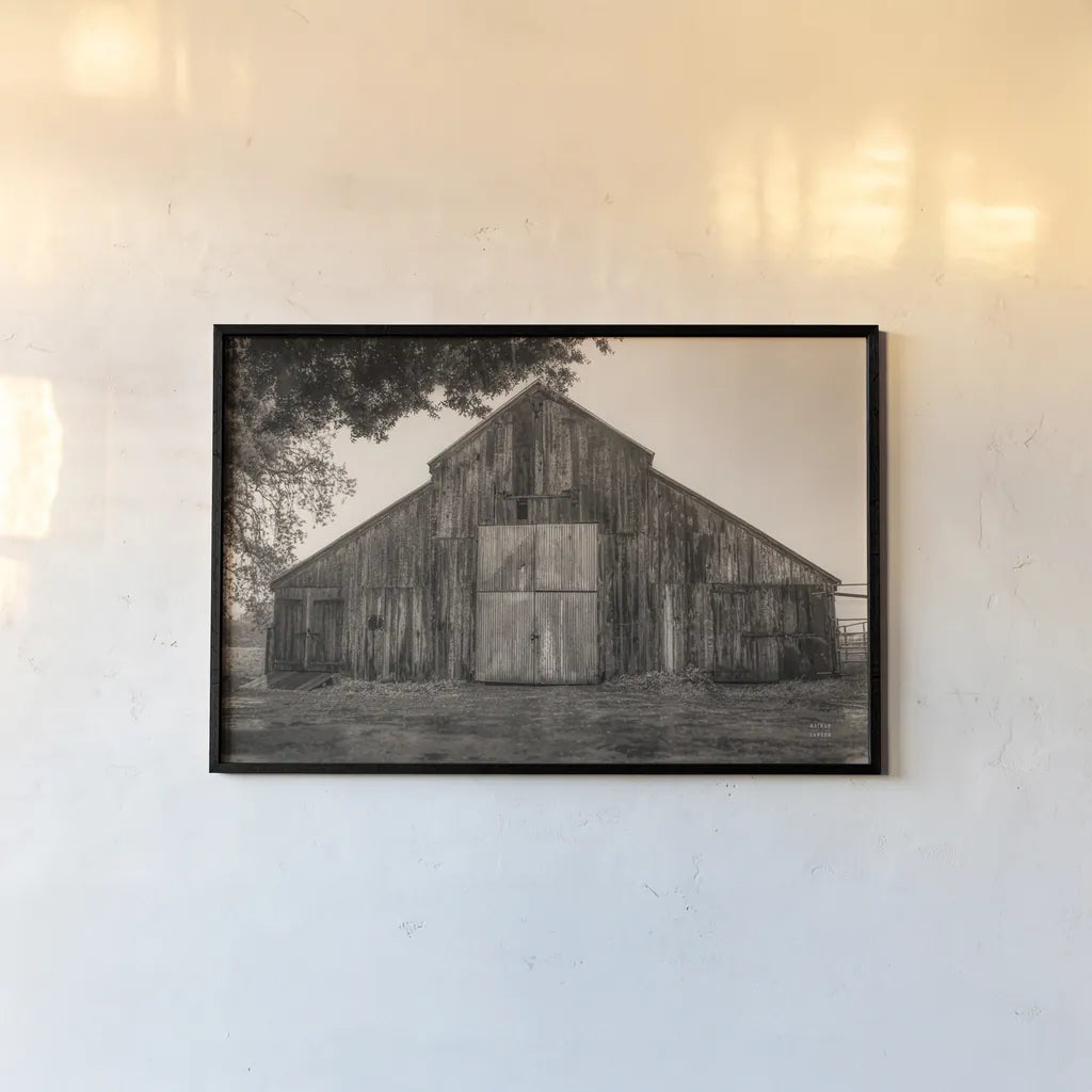 Hiding from the Rain by Nathan Larson. shown as a paper print in a black flame. Available as a archival giclee rolled canvas, fine art paper, or poster print. SKU 78865i.