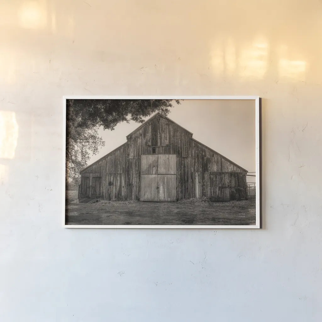 Hiding from the Rain by Nathan Larson. shown as a paper print in a white frame. Available as a archival giclee rolled canvas, fine art paper, or poster print. SKU 78865i.