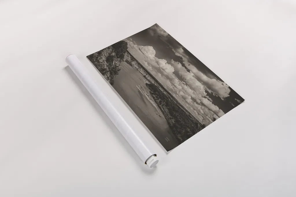 High Above Yellowstone River by Nathan Larson. shown as a rolled paper print. Available as archival giclee rolled canvas, fine art paper, or poster print. SKU 96618i.