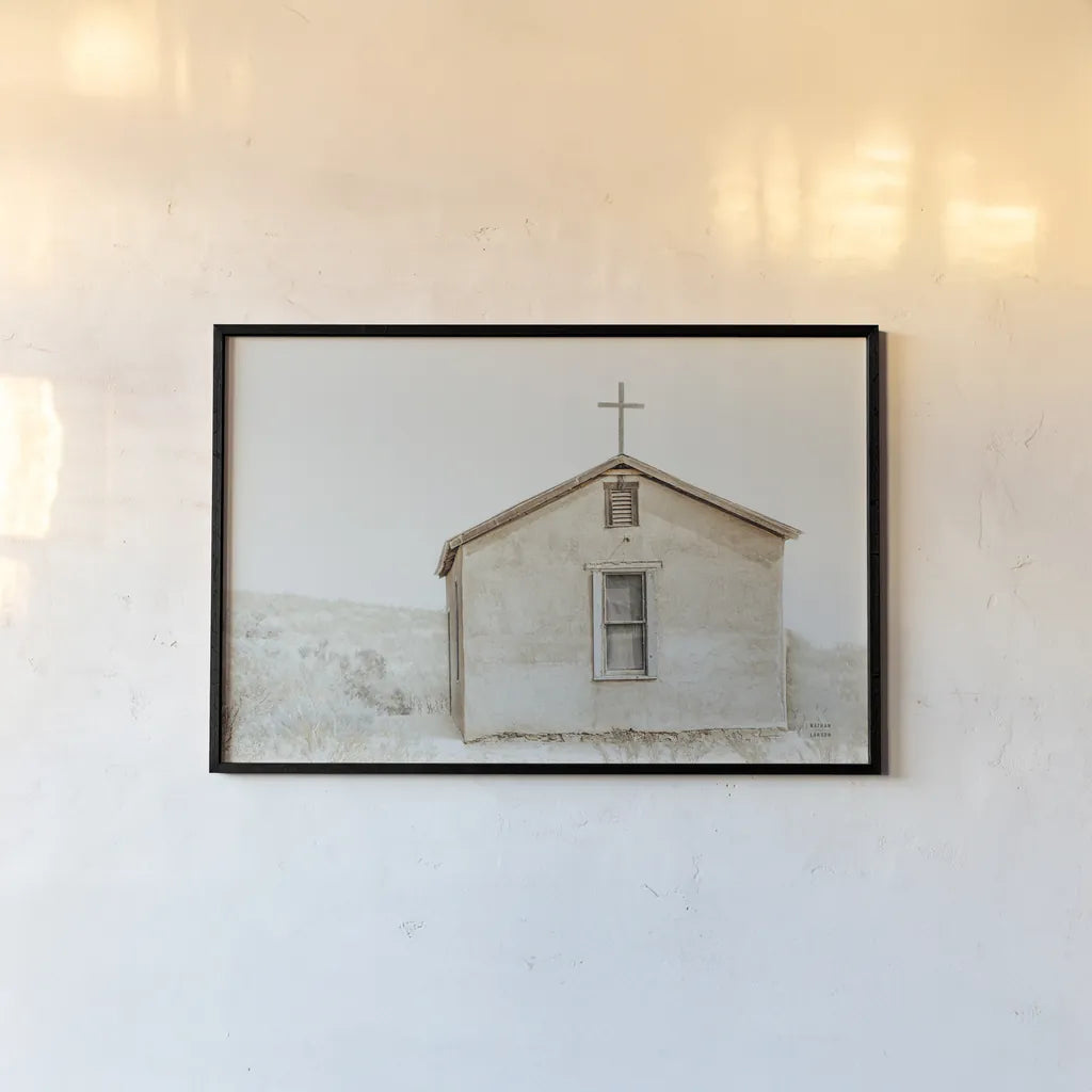 High Desert Worship by Nathan Larson. shown as a paper print in a black flame. Available as a archival giclee rolled canvas, fine art paper, or poster print. SKU 82416i.