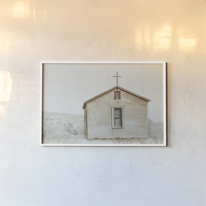 High Desert Worship by Nathan Larson. shown as a paper print in a white frame. Available as a archival giclee rolled canvas, fine art paper, or poster print. SKU 82416i.
