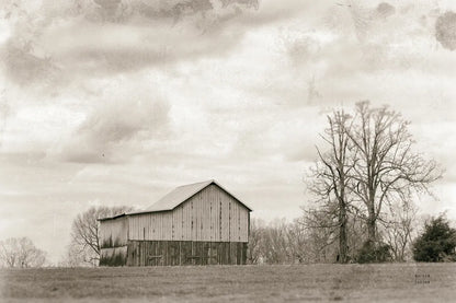 Hilltop Barn View by Nathan Larson. SKU 98029i. Archival Giclee Fine art print for wall decor.