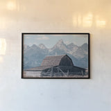 Historic Row II by Nathan Larson. shown as a paper print in a black flame. Available as a archival giclee rolled canvas, fine art paper, or poster print. SKU 89455i.