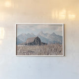 Historic Row III by Nathan Larson. shown as a paper print in a white frame. Available as a archival giclee rolled canvas, fine art paper, or poster print. SKU 89456i.