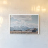 Historic Row IV by Nathan Larson. shown as a paper print in a white frame. Available as a archival giclee rolled canvas, fine art paper, or poster print. SKU 89457i.