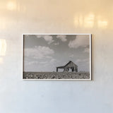Holding on for Summer by Nathan Larson. shown as a paper print in a white frame. Available as a archival giclee rolled canvas, fine art paper, or poster print. SKU 98339i.