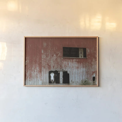 Hole in the Wall by Nathan Larson. shown as a paper print in a natural frame. Available as a archival giclee rolled canvas, fine art paper, or poster print. SKU 89480i.