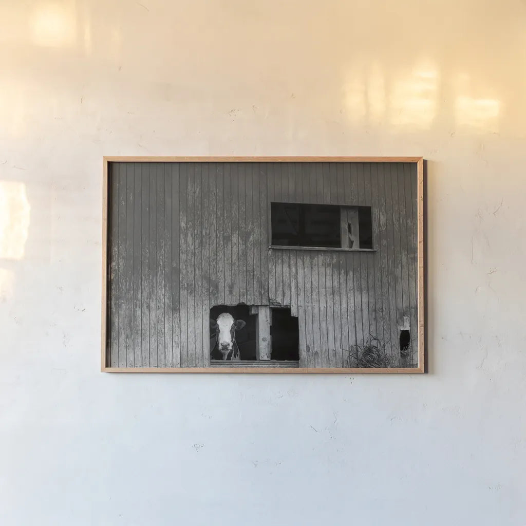 Hole in the Wall II by Nathan Larson. shown as a paper print in a natural frame. Available as a archival giclee rolled canvas, fine art paper, or poster print. SKU 89481i.