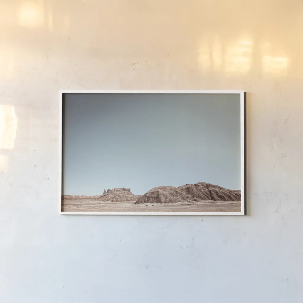 Homeland I by Nathan Larson. shown as a paper print in a white frame. Available as a archival giclee rolled canvas, fine art paper, or poster print. SKU 86710i.