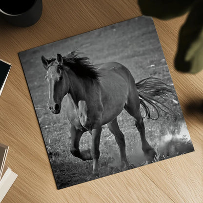 Horse Runner by Nathan Larson. Shown as a detailed flat fine art print, highlighting archival giclee quality. Available as an archival giclee rolled canvas, fine art paper, or poster print. SKU 76536a.