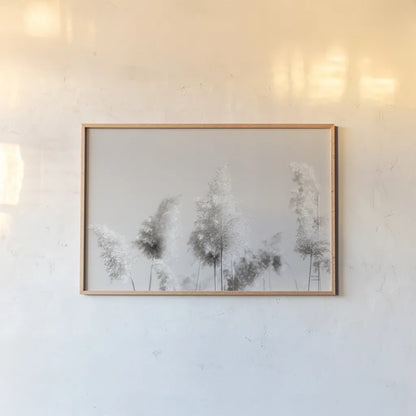 In the Wind I by Nathan Larson. shown as a paper print in a natural frame. Available as a archival giclee rolled canvas, fine art paper, or poster print. SKU 79426i.