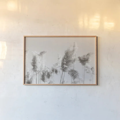 In the Wind II by Nathan Larson. shown as a paper print in a natural frame. Available as a archival giclee rolled canvas, fine art paper, or poster print. SKU 79427i.