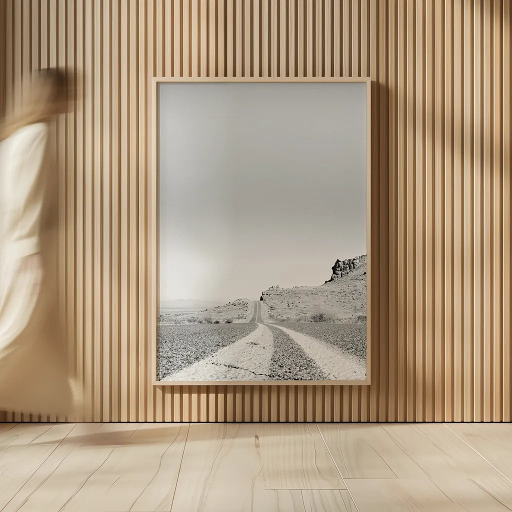 Into the Desert by Nathan Larson. shown as over sized large wall art. Available as an archival giclee rolled canvas, fine art paper, or poster print. SKU 72025h.