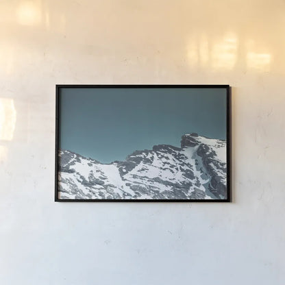 Jasper Mountain Series I by Nathan Larson. shown as a paper print in a black flame. Available as a archival giclee rolled canvas, fine art paper, or poster print. SKU 93978i.
