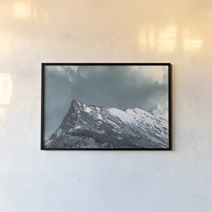 Jasper Mountain Series II by Nathan Larson. shown as a paper print in a black flame. Available as a archival giclee rolled canvas, fine art paper, or poster print. SKU 93979i.