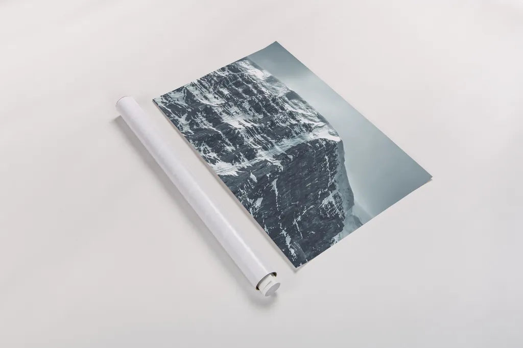 Jasper Mountain Series III by Nathan Larson. shown as a rolled paper print. Available as archival giclee rolled canvas, fine art paper, or poster print. SKU 93980i.