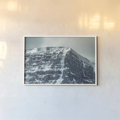 Jasper Mountain Series III by Nathan Larson. shown as a paper print in a white frame. Available as a archival giclee rolled canvas, fine art paper, or poster print. SKU 93980i.
