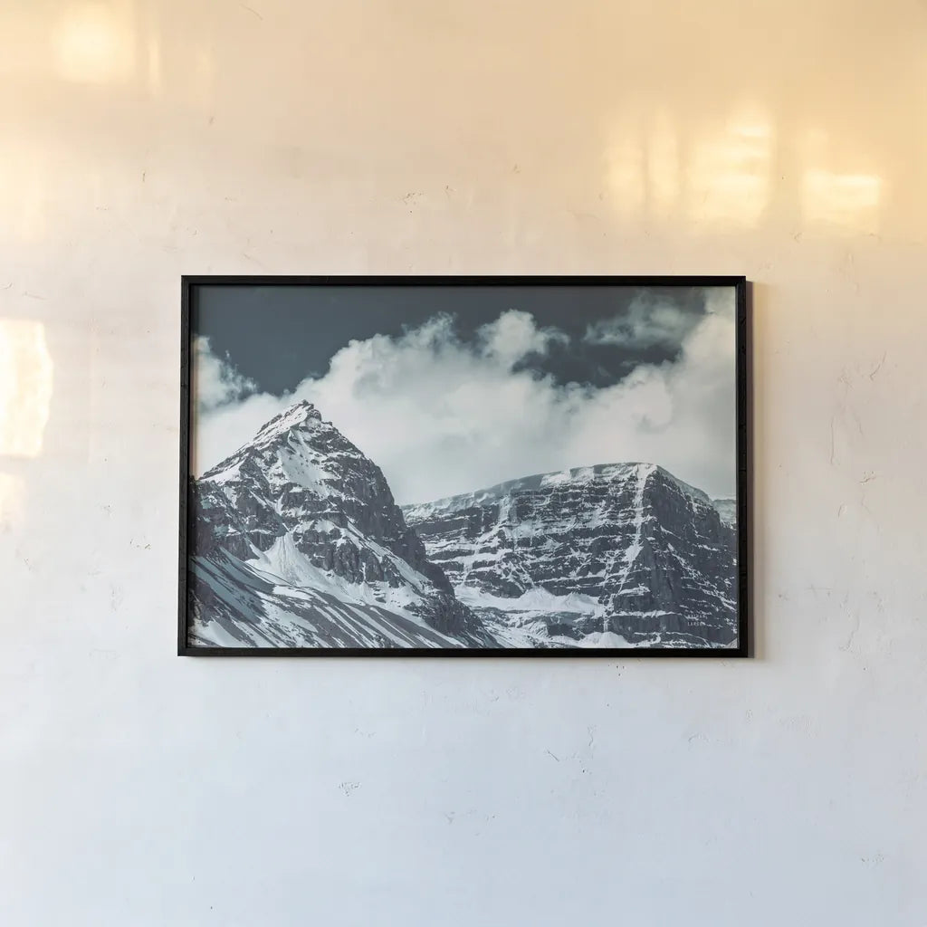 Jasper Mountain Series V by Nathan Larson. shown as a paper print in a black flame. Available as a archival giclee rolled canvas, fine art paper, or poster print. SKU 93982i.