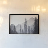 Kananaskis Country by Nathan Larson. shown as a paper print in a black flame. Available as a archival giclee rolled canvas, fine art paper, or poster print. SKU 94836i.