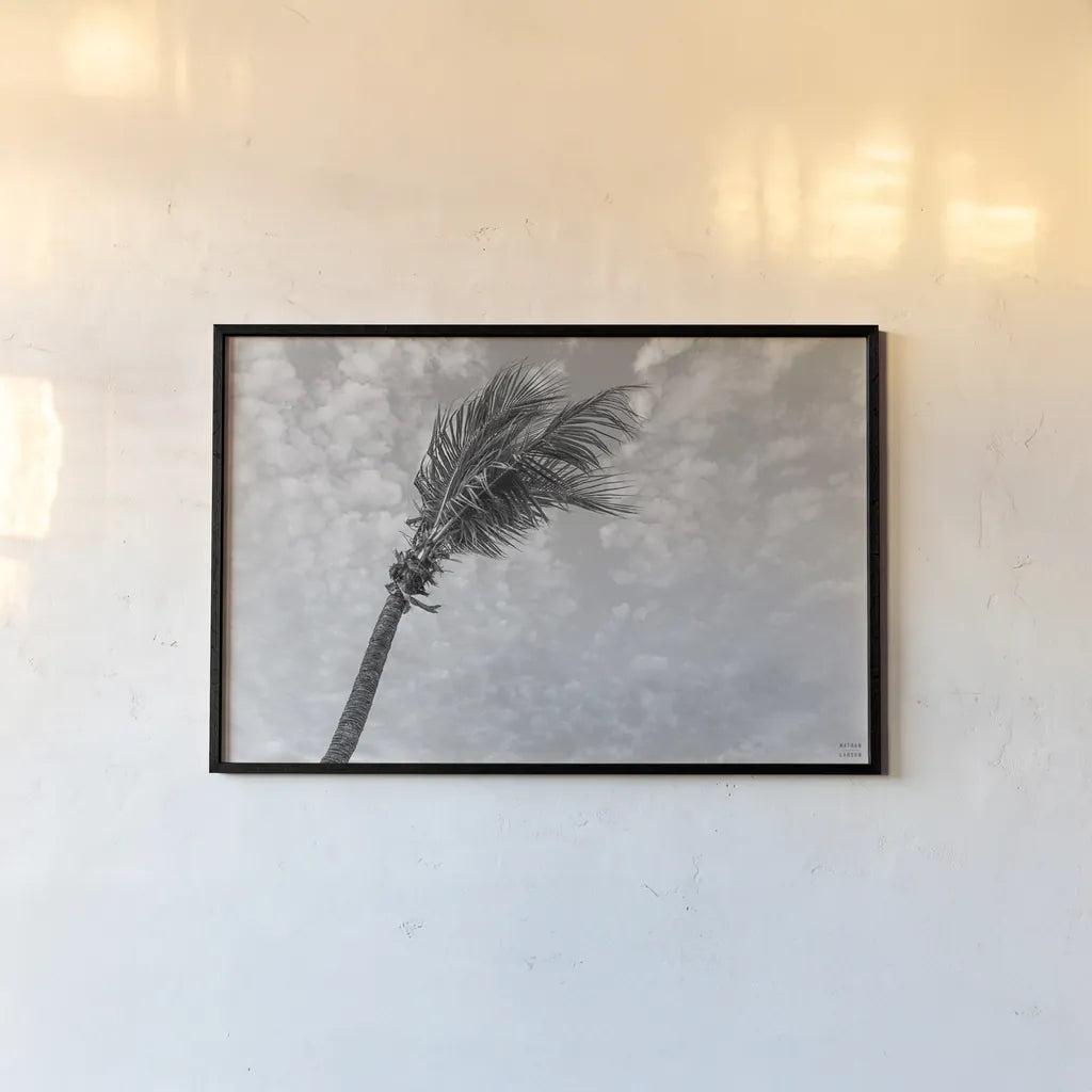 Key West Black and White by Nathan Larson. shown as a paper print in a black flame. Available as a archival giclee rolled canvas, fine art paper, or poster print. SKU 97889i.