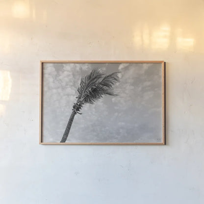 Key West Black and White by Nathan Larson. shown as a paper print in a natural frame. Available as a archival giclee rolled canvas, fine art paper, or poster print. SKU 97889i.