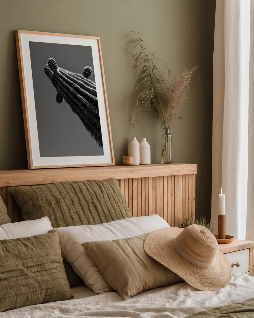 King II v2 by Nathan Larson. shown as a paper print in a natural frame. Available as a archival giclee rolled canvas, fine art paper, or poster print. SKU 80647h.