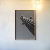 King II v2 by Nathan Larson. shown as a paper print in a natural frame. Available as a archival giclee rolled canvas, fine art paper, or poster print. SKU 80647h.