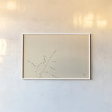 Lakeside Grasses III by Nathan Larson. shown as a paper print in a white frame. Available as a archival giclee rolled canvas, fine art paper, or poster print. SKU 76210i.