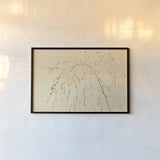 Lakeside Grasses V by Nathan Larson. shown as a paper print in a black flame. Available as a archival giclee rolled canvas, fine art paper, or poster print. SKU 76212i.