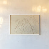 Lakeside Grasses V by Nathan Larson. shown as a paper print in a white frame. Available as a archival giclee rolled canvas, fine art paper, or poster print. SKU 76212i.