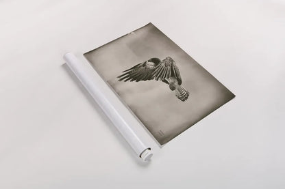 Landing Home by Nathan Larson. shown as a rolled paper print. Available as archival giclee rolled canvas, fine art paper, or poster print. SKU 87104i.