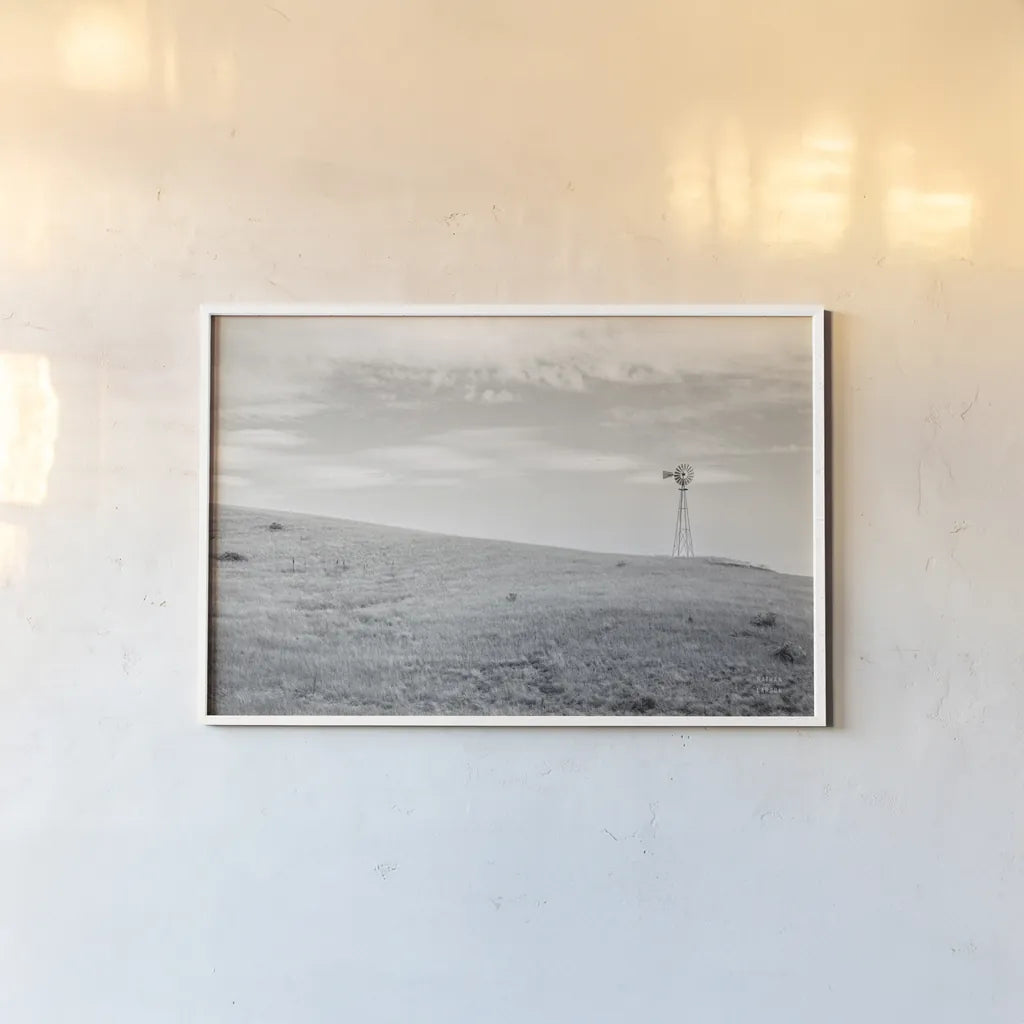 Last Well by Nathan Larson. shown as a paper print in a white frame. Available as a archival giclee rolled canvas, fine art paper, or poster print. SKU 87639i.
