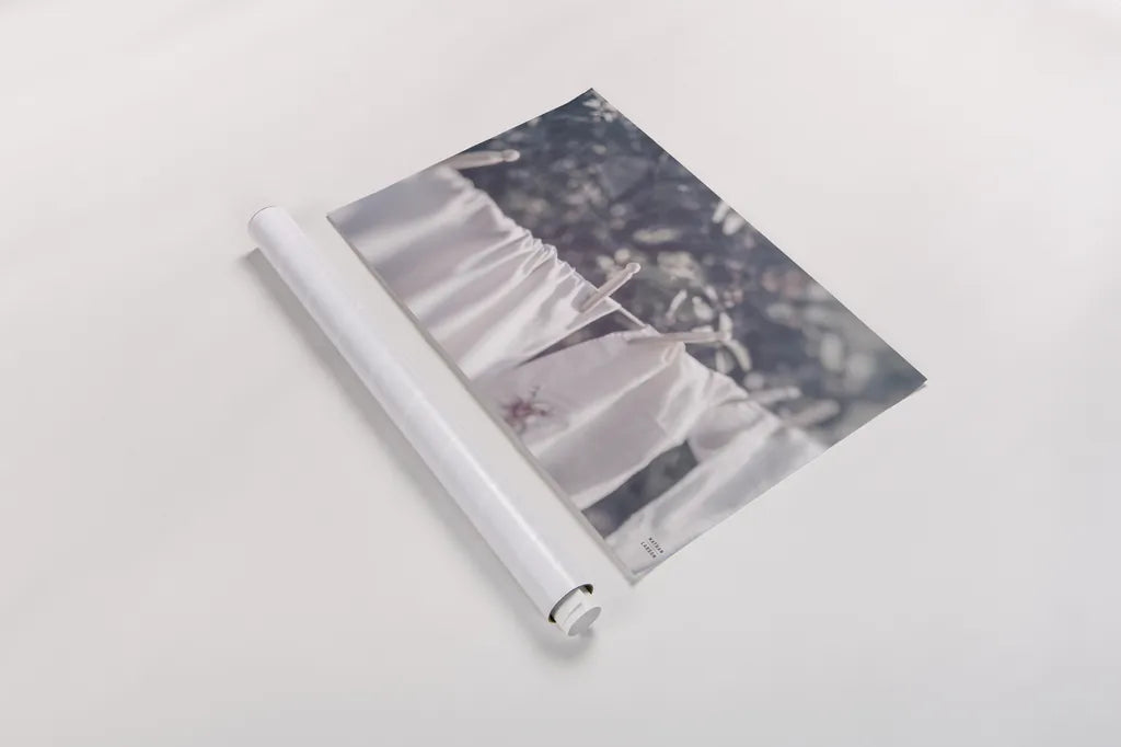 Laundry Day I by Nathan Larson. shown as a rolled paper print. Available as archival giclee rolled canvas, fine art paper, or poster print. SKU 99407i.