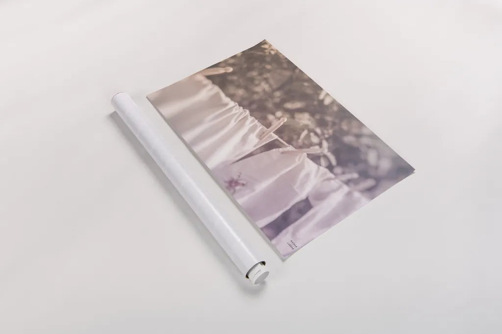 Laundry Day I Pastel by Nathan Larson. shown as a rolled paper print. Available as archival giclee rolled canvas, fine art paper, or poster print. SKU 99409i.