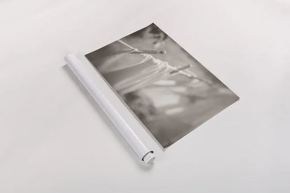 Laundry Day II Neutral by Nathan Larson. shown as a rolled paper print. Available as archival giclee rolled canvas, fine art paper, or poster print. SKU 99412i.